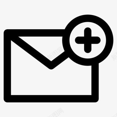 邮件添加通信图标图标