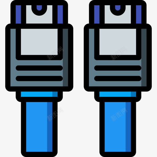 Satapc组件5线性颜色图标svg_新图网 https://ixintu.com Sata pc组件5 线性颜色