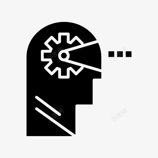 认知头脑思维图标svg_新图网 https://ixintu.com 头脑 思维 思维过程与人的特征 认知 过程