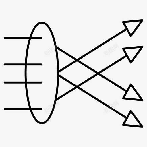 光学叶片物理计算图标svg_新图网 https://ixintu.com 光学 光的折射 叶片 棱镜 溶液 物理计算
