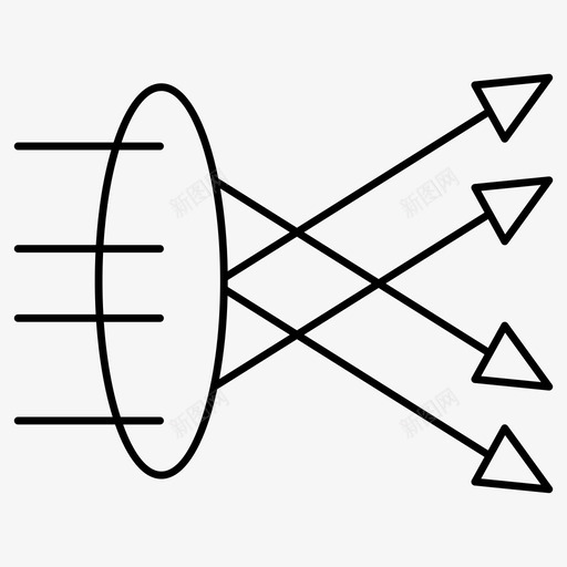 光学叶片物理计算图标svg_新图网 https://ixintu.com 光学 光的折射 叶片 棱镜 溶液 物理计算