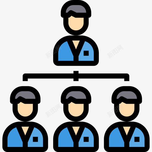 层次结构业务管理33线性颜色图标svg_新图网 https://ixintu.com 业务管理33 层次结构 线性颜色