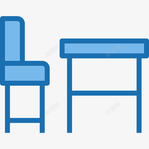 桌面教育和学习9蓝色图标svg_新图网 https://ixintu.com 教育和学习9 桌面 蓝色
