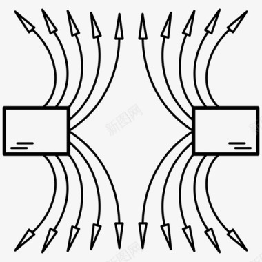电场物理电学图标图标