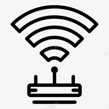 wifi路由器数据互联网图标图标
