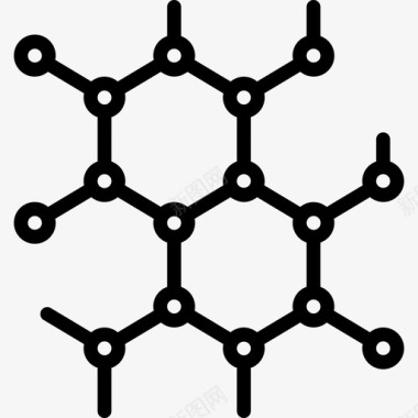 分子科学72线性图标图标