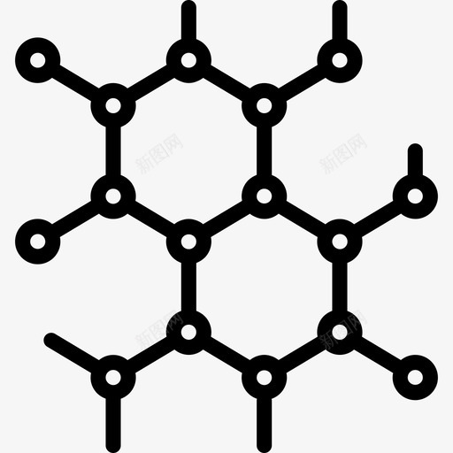 分子科学72线性图标svg_新图网 https://ixintu.com 分子 科学72 线性