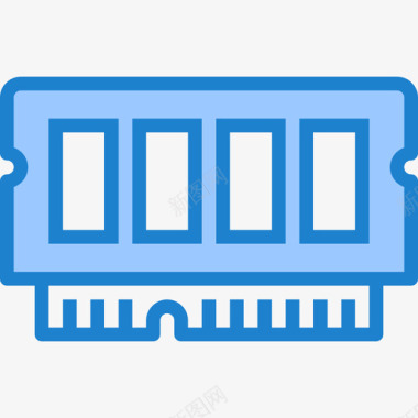内存计算机硬件15蓝色图标图标