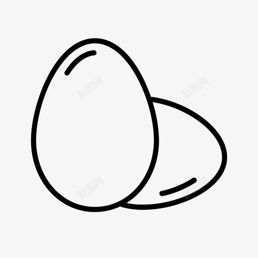 鸡蛋烹饪食物图标svg_新图网 https://ixintu.com 烹饪 食物 食谱 鸡蛋