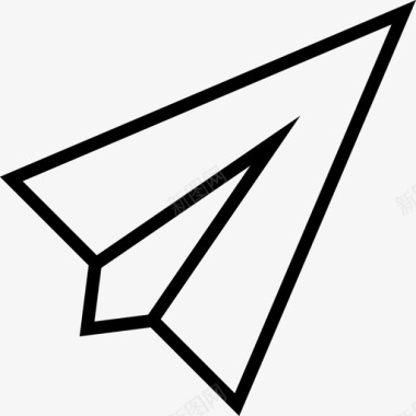 发送电子邮件递送纸飞机图标图标