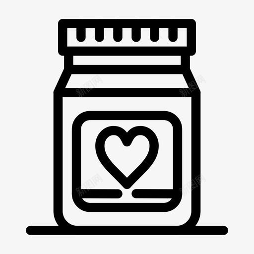 药品心脏爱情图标svg_新图网 https://ixintu.com 婚礼 心脏 情人节 情人节免费矢量图标 爱情 药品 药瓶