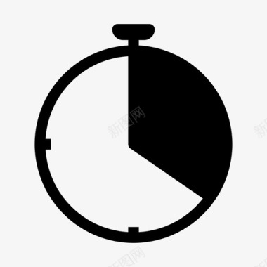 秒表时钟钟面图标图标