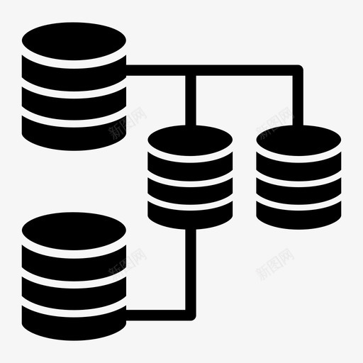 数据模型功能存储图标svg_新图网 https://ixintu.com 功能 大数据体 存储 数据模型 结构