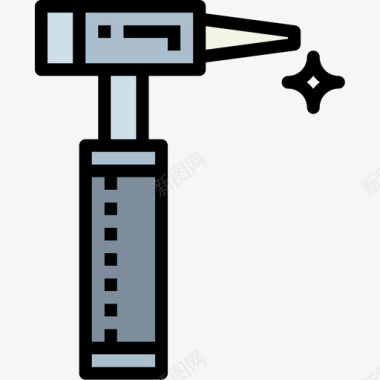 耳镜医院50线色图标图标