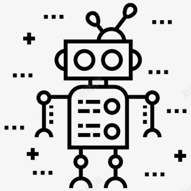 太空机器人安卓人工智能图标图标