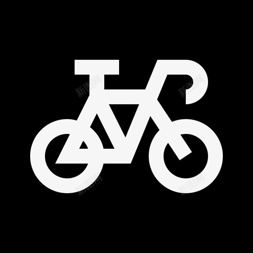 Bycicle公共标志2已填充图标svg_新图网 https://ixintu.com Bycicle 公共标志2 已填充