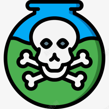化学武器战争2线性颜色图标图标