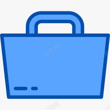 购物袋购物130蓝色图标图标