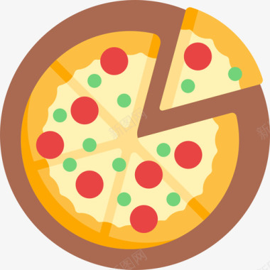 披萨外卖22平的图标图标