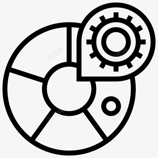 机械部件元件图标svg_新图网 https://ixintu.com 元件 机械 系统 部件 钟表匠 齿轮