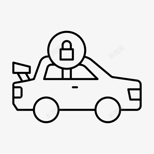 汽车安全运输车辆图标svg_新图网 https://ixintu.com 汽车安全 车辆 车辆线薄 运输