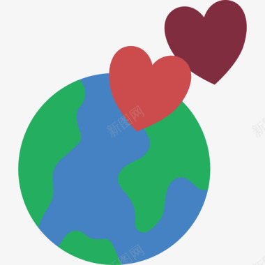地球慈善30号平坦图标图标
