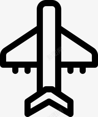 飞机50线图标样式图标
