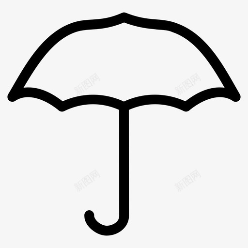伞盖保护图标svg_新图网 https://ixintu.com 伞 保护 天气 盖 雨