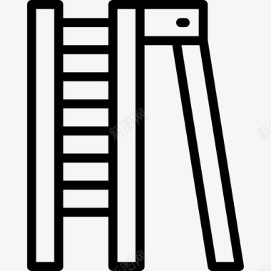 梯子园艺工具2直线图标图标