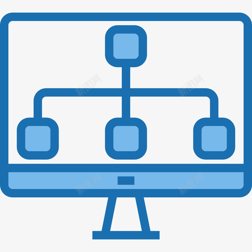 图表分析9蓝色图标svg_新图网 https://ixintu.com 分析9 图表 蓝色