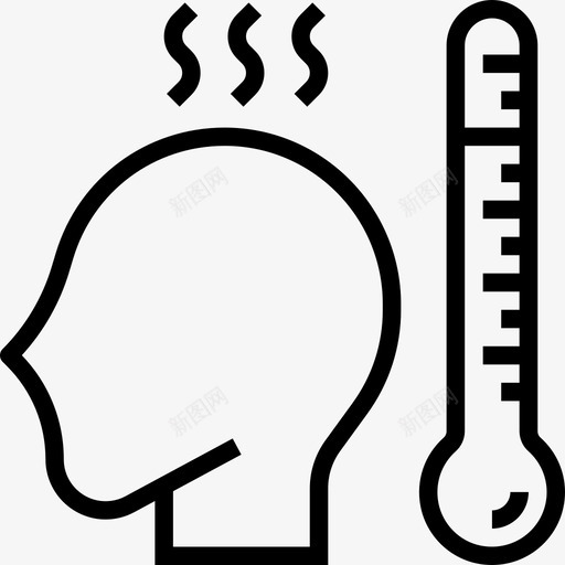 发烧医学104直系图标svg_新图网 https://ixintu.com 医学104 发烧 直系