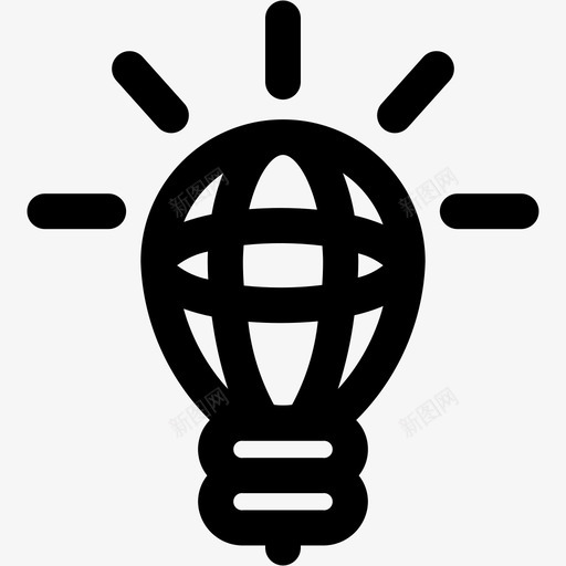 理念未来创新图标svg_新图网 https://ixintu.com 光 创新 未来 灯 理念 网络营销
