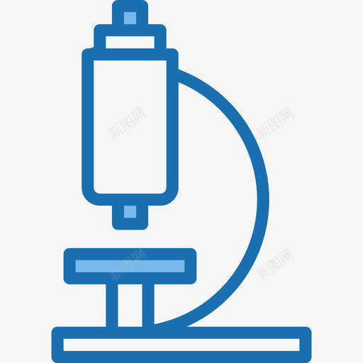 显微镜教育和学习9蓝色图标svg_新图网 https://ixintu.com 教育和学习9 显微镜 蓝色