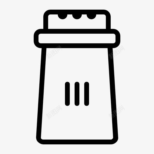 盐瓶菜肴配料图标svg_新图网 https://ixintu.com 盐瓶 菜肴 配料 酒店和餐厅2 钠