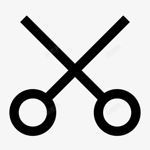 剪切剪刀用户界面图标svg_新图网 https://ixintu.com 剪刀 剪切 用户界面 用户界面轮廓