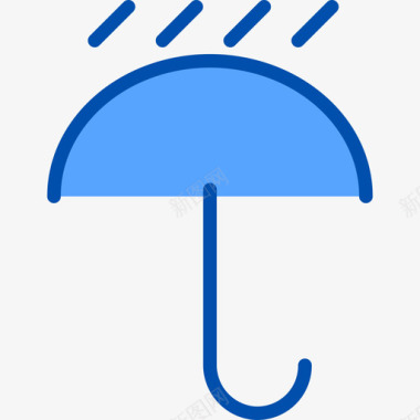 雨186号天气蓝色图标图标