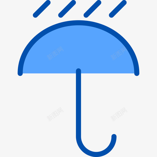 雨186号天气蓝色图标svg_新图网 https://ixintu.com 186号天气 蓝色 雨