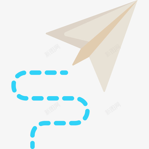 纸飞机联系我们15平的图标svg_新图网 https://ixintu.com 平的 纸飞机 联系我们15