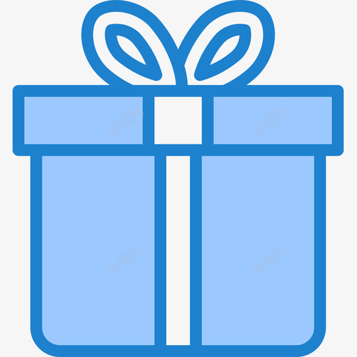 礼品盒派对63蓝色图标svg_新图网 https://ixintu.com 派对63 礼品盒 蓝色