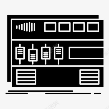 音频控制母盘模块图标图标