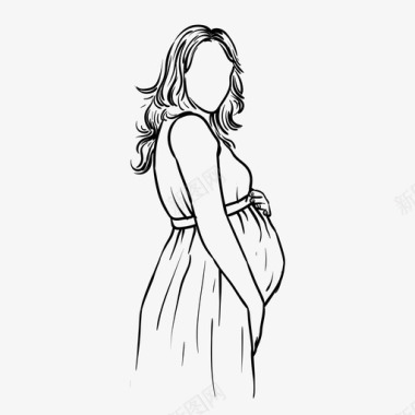 怀孕的妈妈宝宝准妈妈图标图标
