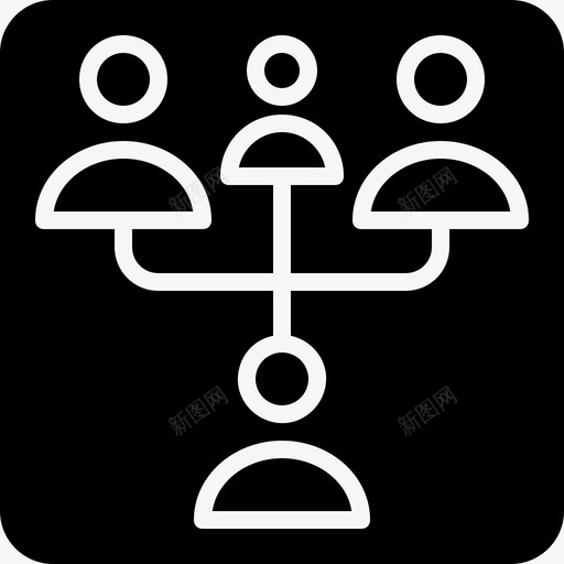 结构层级经理图标svg_新图网 https://ixintu.com 层级 组织 经理 结构