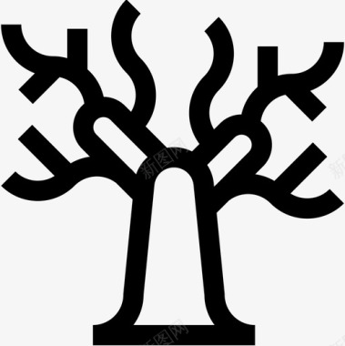树自然55直线型图标图标