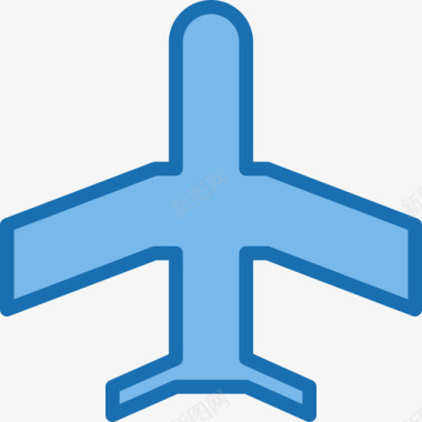 飞机移动功能2蓝色图标图标