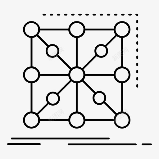 数据应用集群图标svg_新图网 https://ixintu.com 复杂 应用 数据 框架 编码和应用开发 集群