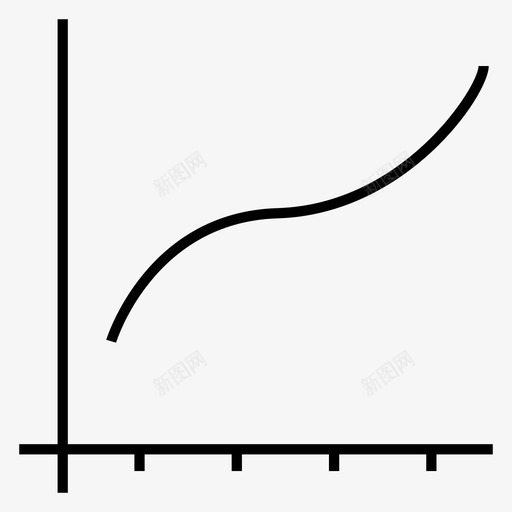 曲线图表统计图标svg_新图网 https://ixintu.com 图表 数据分析 曲线 统计