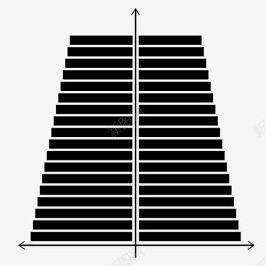 人口金字塔年龄比人口比图标图标