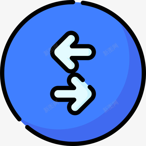 文件传输通知8线性颜色图标svg_新图网 https://ixintu.com 文件传输 线性颜色 通知8