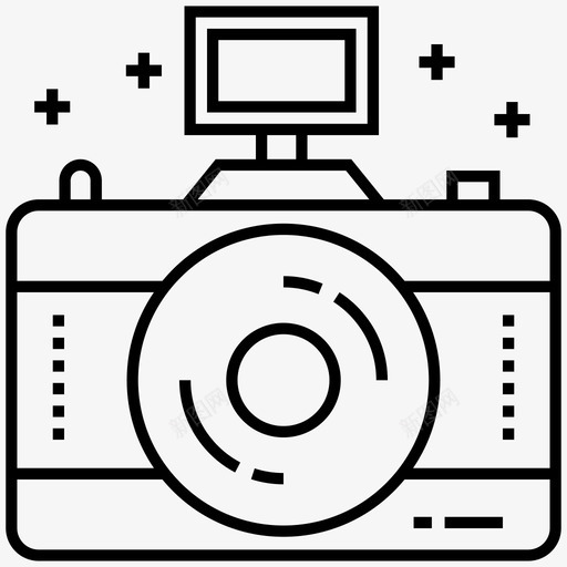 摄像机胶片录像机电影摄像机图标svg_新图网 https://ixintu.com 录像 技术设备线图标 摄像机 电影摄像机 胶片录像机