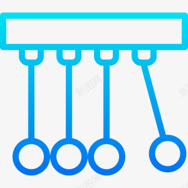 牛顿摇篮科学70梯度图标图标